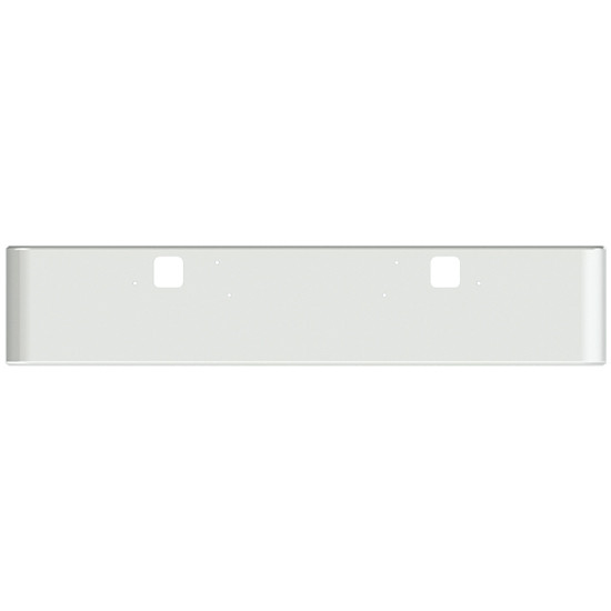 18 Inch Chrome Texas Rolled End Bumper With Holes For Mounting And Hooks For Freightliner Classic 2002-2007