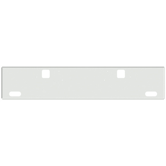 18 Inch Chrome American Eagle Bumper With Hooks, 2 Oval Light Holes For Freightliner Classic 2002-2007