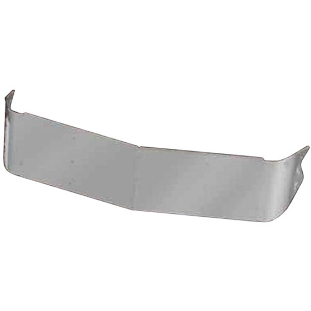 12.5 Inch Stainless Steel Drop Visor For Kenworth T800, W900B, W900L W/ Curved Windshield