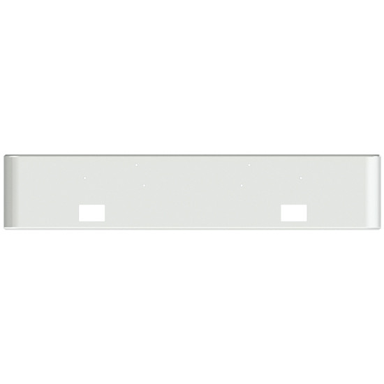 20 Inch Chrome Texas Rolled End Bumper With Light Cutouts For Freightliner Classic 2002-2007