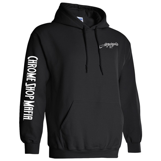 Csm Tommy Gun Logo Black Hoodie - Small