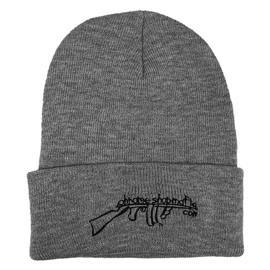 Chrome Shop Mafia Logo Knit Heather Gray Beanie