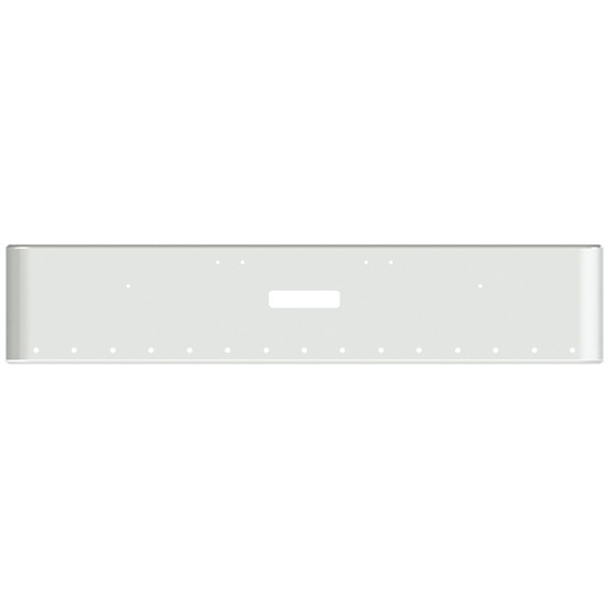 22 Inch Chrome Steel Texas Square Bumper With Mounting And Tow/Hitch Holes 15 - 3/4 Inch Light Holes For Freightliner Classic 1400 Series 2002-2007