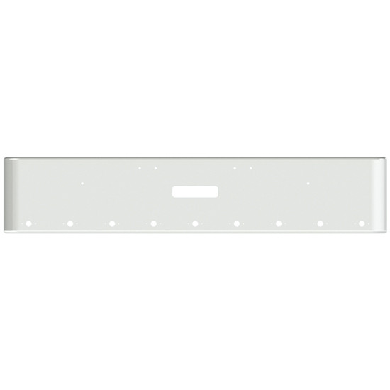 20 Inch Chrome Steel Texas Square Bumper With Mounting And Tow/Hitch Holes 9 M1 Millennium Light Holes For Freightliner Classic 1400 Series 2002-2007