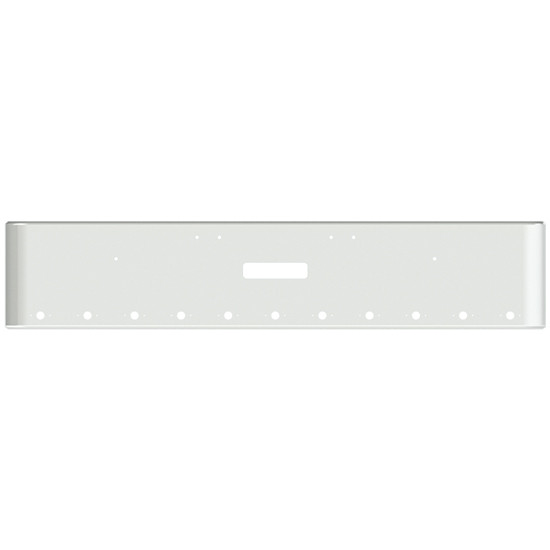 22 Inch Chrome Steel Texas Square Bumper With Mounting And Tow/Hitch Holes 11 M1 Millennium Light Holes For Freightliner Classic 1400 Series 2002-2007