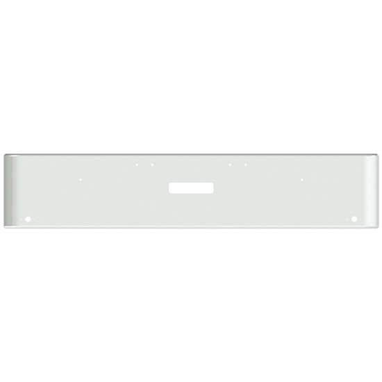 22 Inch Chrome Steel Texas Square Bumper With Mounting And Tow/Hitch Holes 2 M1 Millennium Light Holes For Freightliner Classic 1400 Series 2002-2007