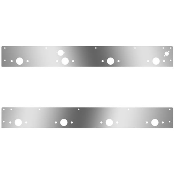 S.S. Day Cab Panels W/ 8 P1 Light Holes, Block Heater Plug Hole, Step Light For Kenworth T800, W900