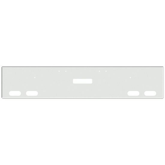 18 Inch Chrome American Eagle Bumper With Tow, 4 Oval Light Holes For Freightliner Classic 120, Xl