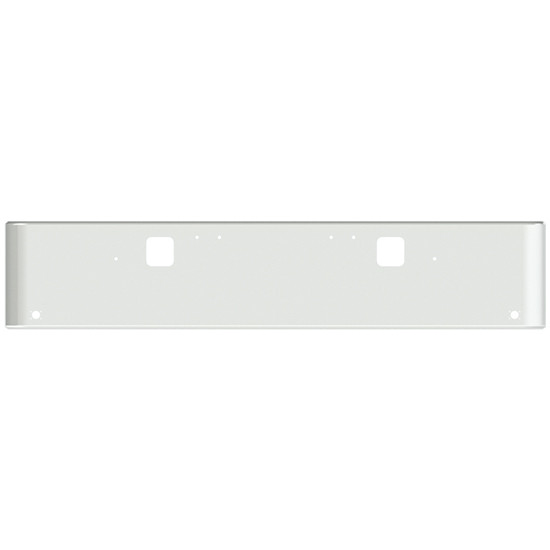 20 Inch Chrome Steel Texas Square Bumper With Mounting And Standard Step Holes 2 M3 Or P3 Light Holes For Freightliner Classic 1400 Series 2002-2007