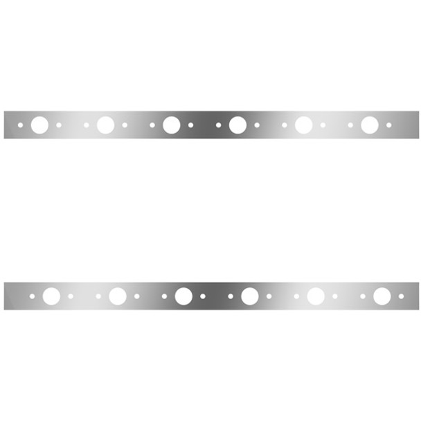 Stainless Steel Cab Panels W/ 12 P1 Light Holes For Kenworth W900L Aerocab