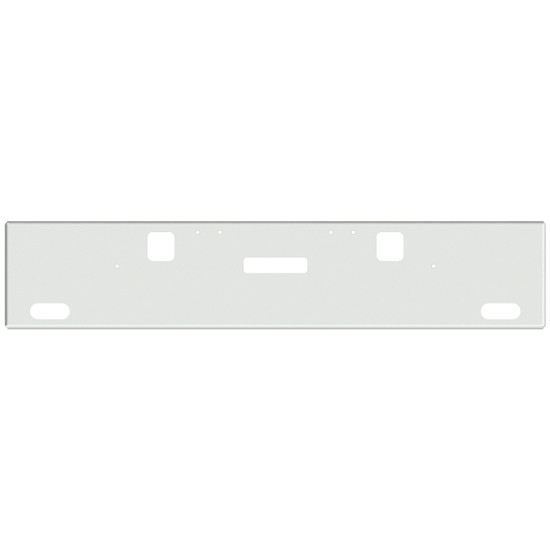 20 Inch Chrome American Eagle Bumper With Tow, Step, 2 Oval Light Holes