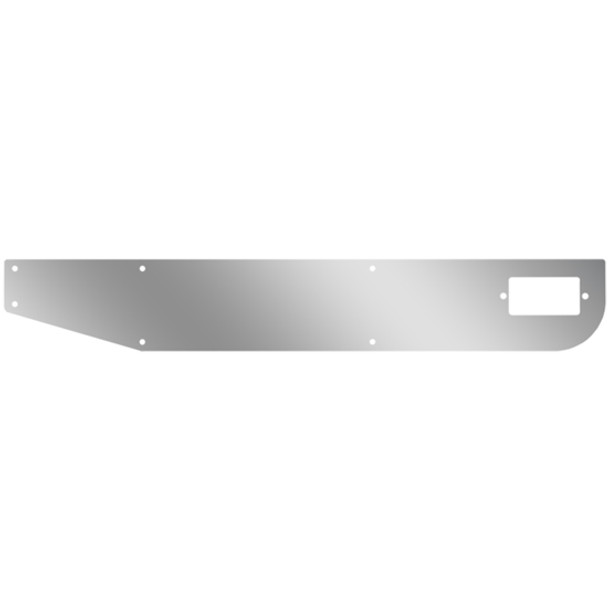 Stainless Steel Door Kick Panels For Kenworth W900B, W900L Daylite Door W/ View Cutout