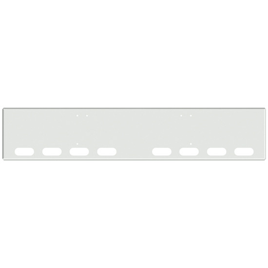 18 Inch Chrome American Eagle Bumper With 8 Oval Light Holes For Freightliner Classic 120, Xl 132 2008 - 2010