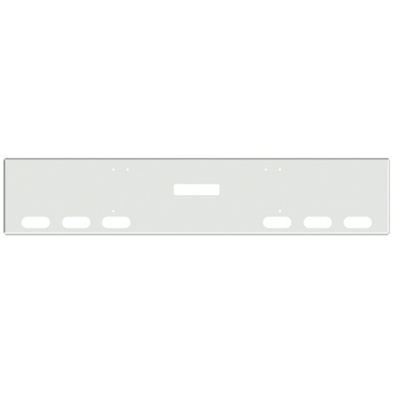 18 Inch Chrome American Eagle Bumper With Tow, 6 Oval Light Holes For Freightliner Classic 120, Xl 132 2008 - 2010