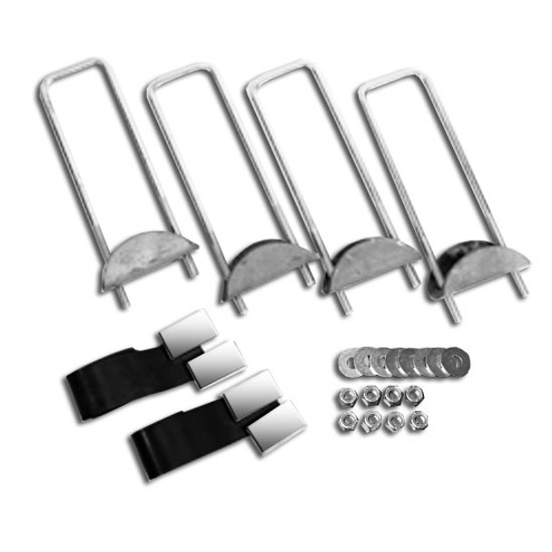 Merritt 17 Inch U-Bolt Cab Rack Mounting Kit For For 11 inch or less Frames