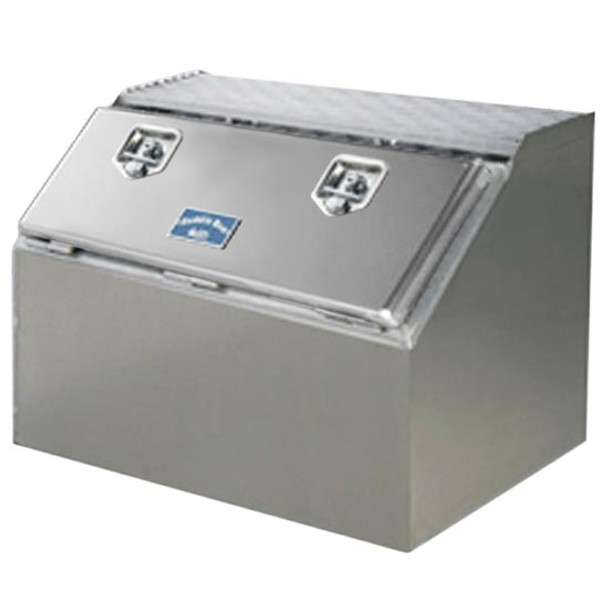 Merritt 36 X 22 X 21 Inch Smooth Aluminum Saddle Box W/ Smooth Door