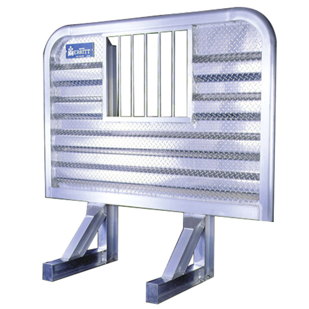 Merritt Aluminum 68 X 76 Inch Dyna-Light Cab Rack W/ Jail Bar Window
