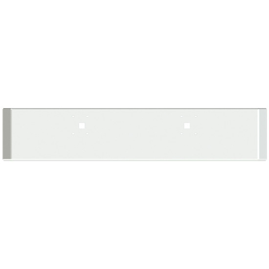 18 Inch Chrome American Road Runner Mitered Corner Bumper With Tow Holes For International 9900I, 9900Ix
