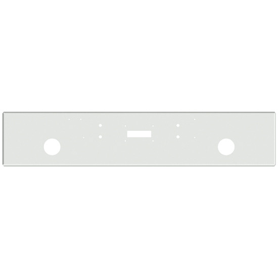 20 Inch Chrome Texas Boxed End Bumper With Rd Light And Tow Holes For Kenworth 1967-1984 Coe