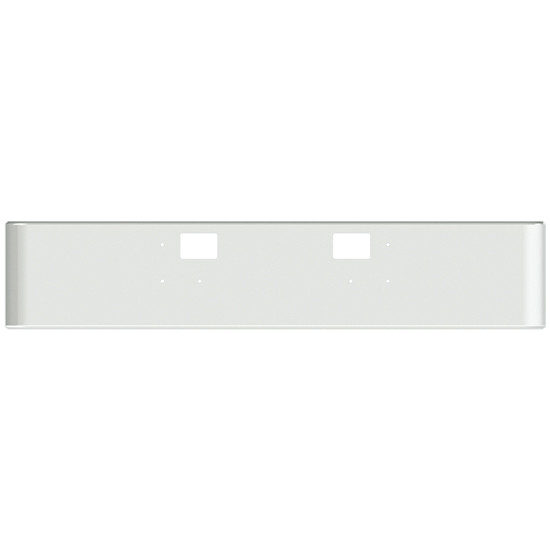 18 Inch Chrome Texas Style Rolled End Bumper With Hitch Holes For International 5900I SFA