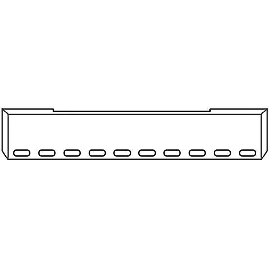 18 Inch Chrome Steel Boxed End Bumper With Ust Mounting And 10 Oval Light Holes For Kenworth K100E Cabover