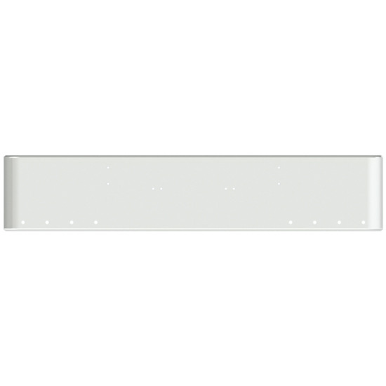 22 Inch Chrome Steel Texas Square Bumper With Mounting Holes Only 8 - 3/4 Inch Light Holes For Kenworth W900A 1967-1981