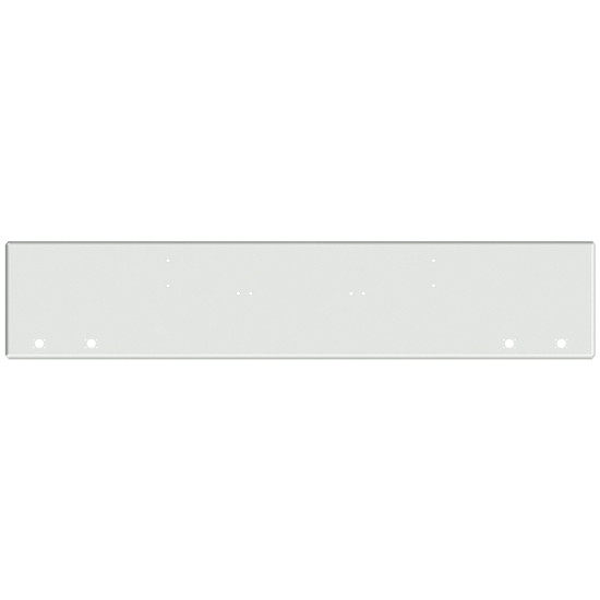 20 Inch Chrome Texas Boxed End Bumper With 4 M3 Or P3 Light And Mounting Holes For Kenworth W900A