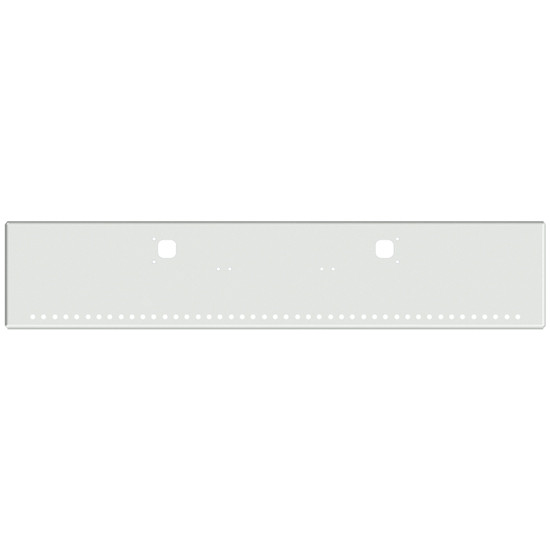 18 Inch Chrome Texas Boxed End Bumper With Tow And 45 Round 3/4 Inch Light Holes For Kenworth W900A