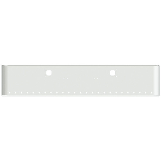 22 Inch Chrome Steel Texas Square Bumper With Mounting And Tow/Hitch Holes 25 - 3/4 Inch Light Holes For Kenworth W900A 1967-1981