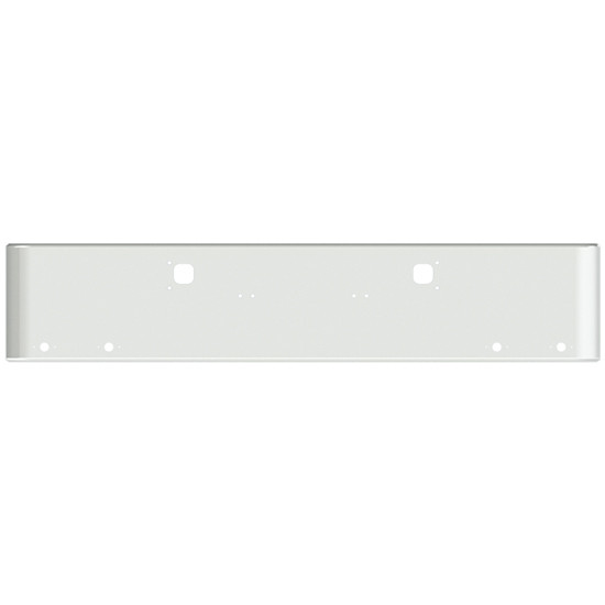 22 Inch Chrome Steel Texas Square Bumper With Mounting And Tow/Hitch Holes 4 M1 Millennium Light Holes For Kenworth W900A 1967-1981