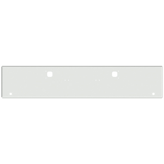 22 Inch Chrome Texas Boxed End Bumper With 2 M3 Or P3 Light And Tow Holes For Kenworth W900A