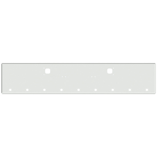 22 Inch Chrome Texas Boxed End Bumper With 9 M3 Or P3 Light And Tow Holes For Kenworth W900A