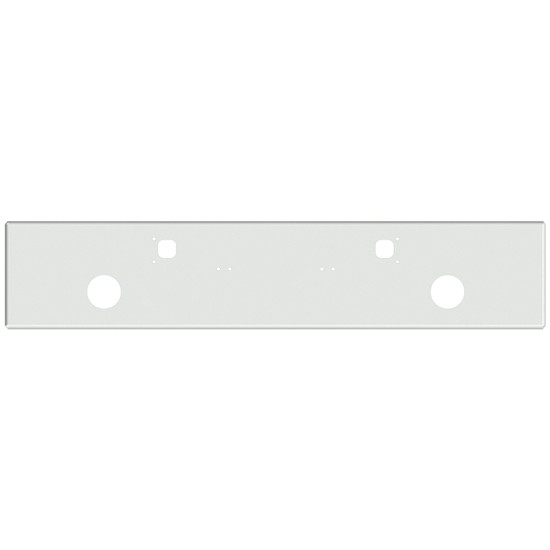 18 Inch Chrome Texas Boxed End Bumper With Tow, Round Fog Light Holes For Kenworth W900A