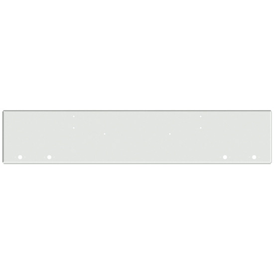 18 Inch Chrome American Eagle Boxed End Bumper With 4 M1- P1 Light Holes For Kenworth W900B, W900L