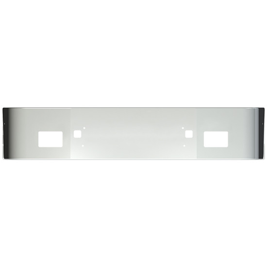 16 Inch Black Steel Set Back Axle Bumper With Fog Light And Tow Holes For Kenworth T600