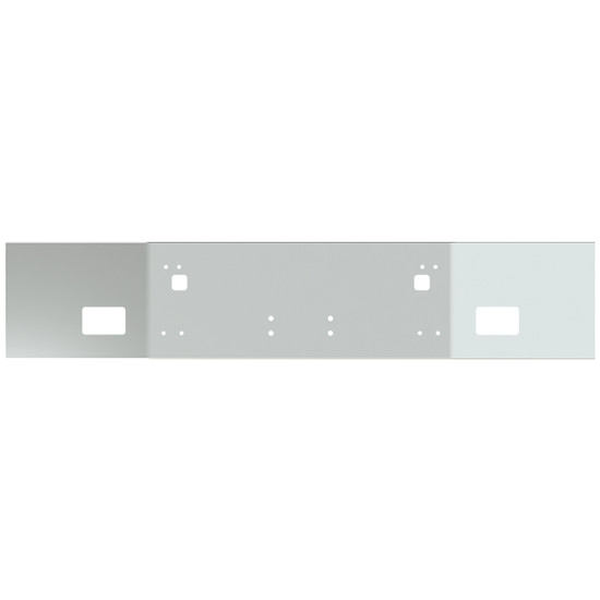 14 Inch Chrome Open-End Break Back Bumper With Step And Fog Light Holes For Kenworth T800