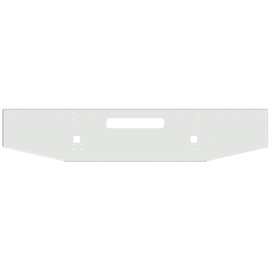 20 Inch Chrome Tapered Boxed End Bumper With Step And Tow Holes For Kenworth T800, T880