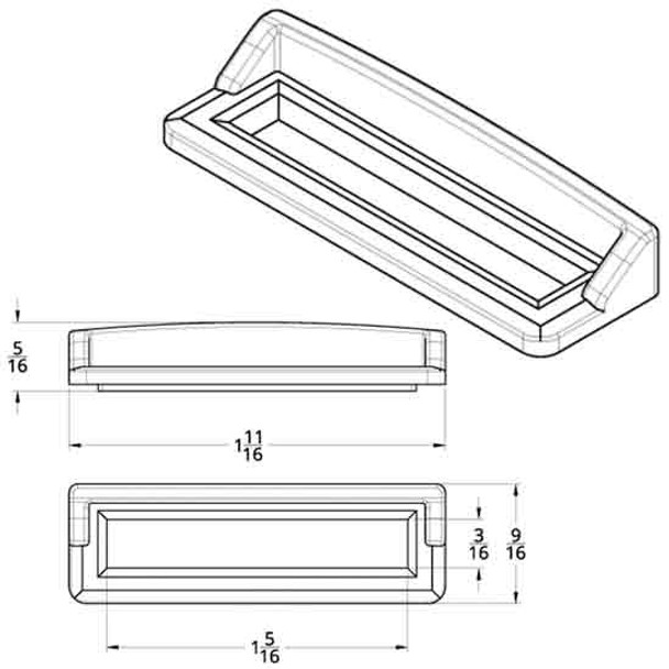 Chrome Label Covers W/ Visor For Freightliner FL120, FLD132, FLD112, FLD120 - Pack Of 6