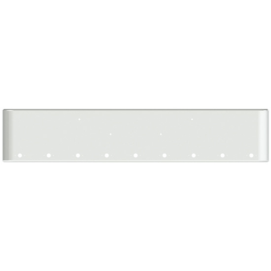 20 Inch Chrome Steel Texas Square Bumper With Mounting Holes Only 9 M1 Millennium Light Holes For Kenworth W900B 2011 And Newer