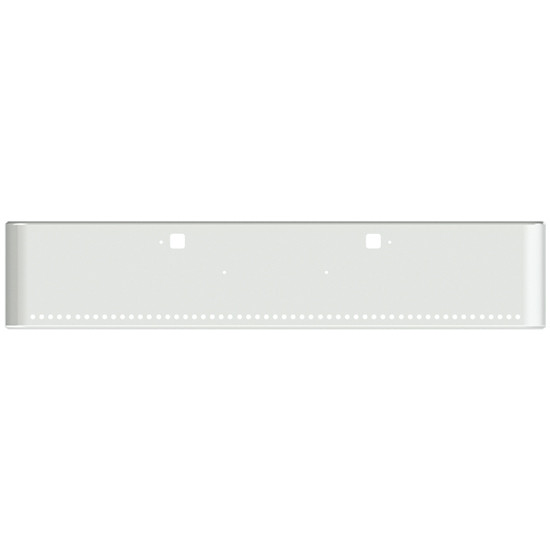 22 Inch Chrome Steel Texas Square Bumper With Mounting And Tow/Hitch Holes 55 - 3/4 Inch Light Holes For Kenworth W900B 2011 And Newer