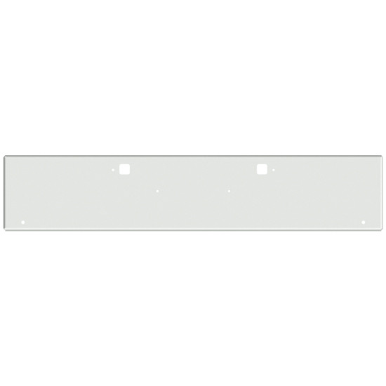 18 Inch Chrome American Eagle Boxed End Bumper With Tow, 2 Round 3/4 Inch Light Holes In Face And 1 Round 3/4 Inch Light Hole Each End For Kenworth W900B