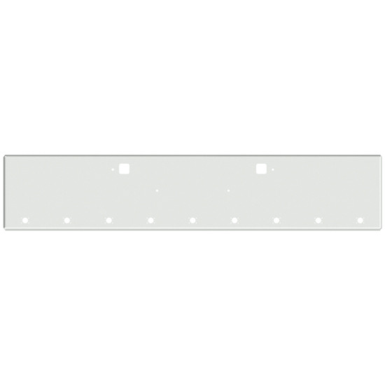 20 Inch Chrome American Eagle Boxed End Bumper With Tow And 9 M3- P3 Light Holes For Kenworth W900B