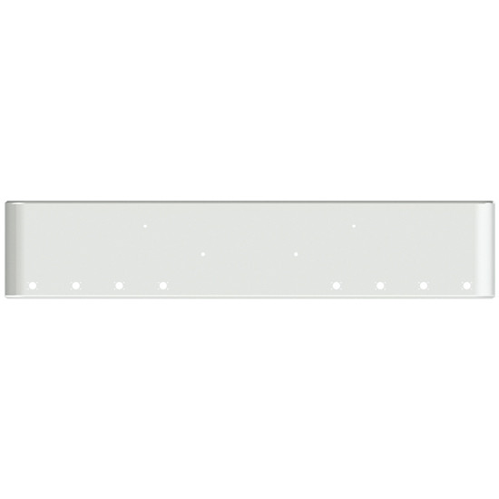 20 Inch Chrome Texas Rolled End Bumper With 8 M3 / P3 Style Light And Bolt Holes For Kenworth W990 2019 +