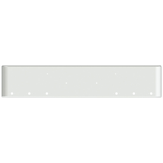 22 Inch Chrome Texas Rolled End Bumper With 6 M1 / P1 Style Light And Bolt Holes For Kenworth W990 2019 +