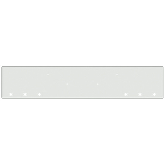 22 Inch Chrome Texas Boxed End Bumper With 6 M3 / P3 Style Light And Bolt Holes For Kenworth W990 2019 +