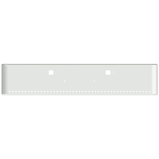 20 Inch Chrome Texas Rolled End Bumper With 45 Rnd 3/4 Inch Light, Bolt And Tow Holes For Kenworth W990 2019 +