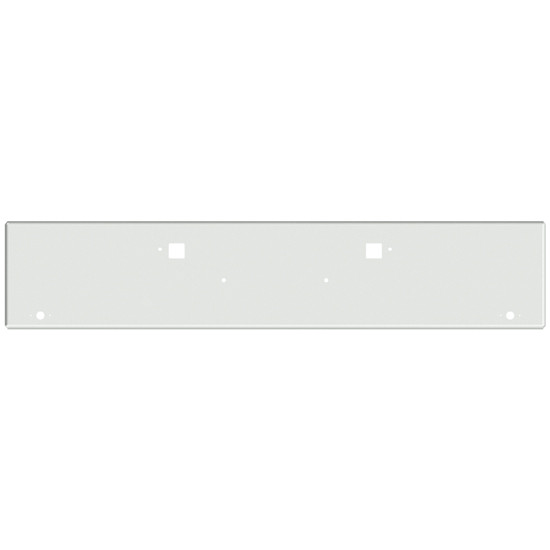 22 Inch Chrome Texas Boxed End Bumper With 2 M1 / P1 Style Light, Bolt And Tow Holes For Kenworth W990 2019 +