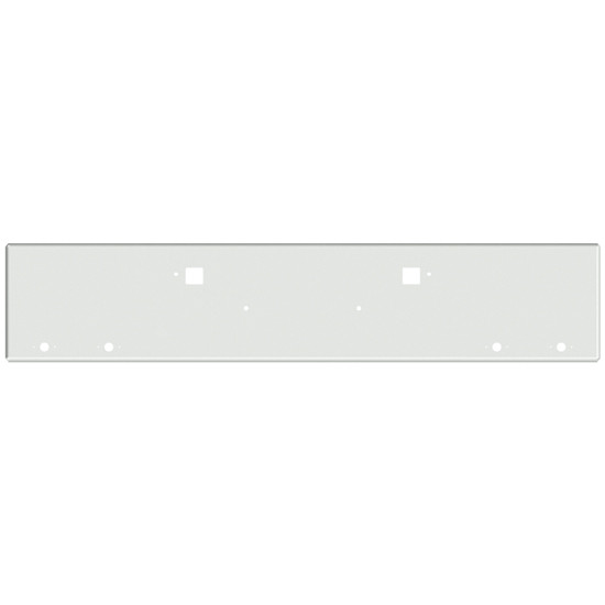 22 Inch Chrome Texas Boxed End Bumper With 4 M1 / P1 Style Light, Bolt And Tow Holes For Kenworth W990 2019 +