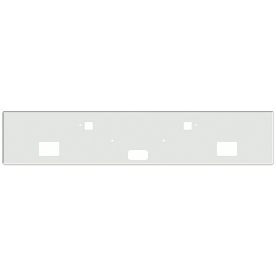 18 Inch Chrome Texas Boxed End Bumper With Fog Light, Bolt, Step And Tow Holes For Kenworth W990 2019 +