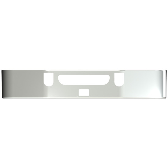 16 Inch Chrome Set Back Axle Bumper With Step, Tow And Vent Holes For Mack Anthem